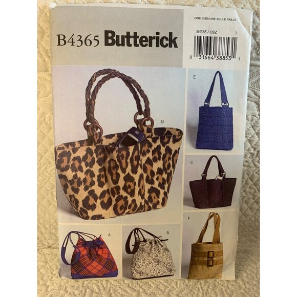 Butterick Misses Handbag Sewing Pattern B4365 - uncut - Picture 9 of 9